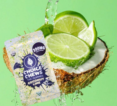 Choice Chews - Coconut Lime - 200mg Gummies