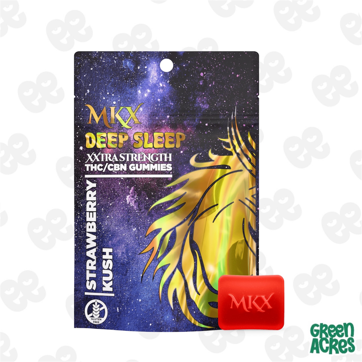 MKX: Strawberry Deep Sleep 200MG THC:CBN Gummies