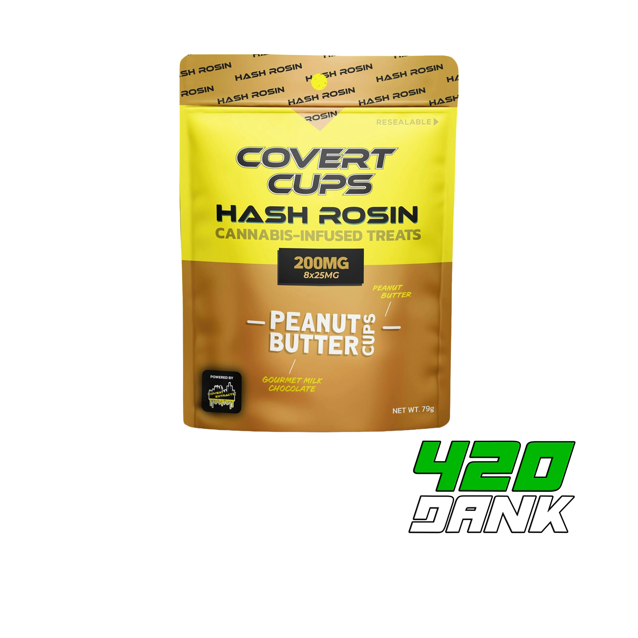 200mg Rosin Chocolate Cups - Peanut Butter