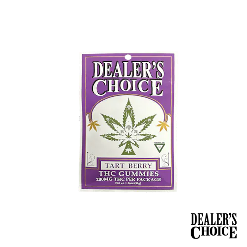 Dealer's Choice Gummies 200mg | Tart Berry