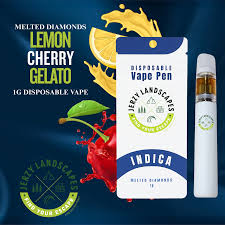 Jerzey Landscapes - Lemon Cherry Gelato - 1g - Diamond Infused Disposable Vape