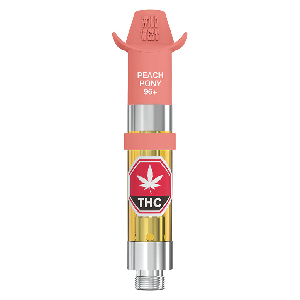 Wild West - Peach Pony  96+ Liquid Diamonds 510 Thread Cartridge - 0.95g