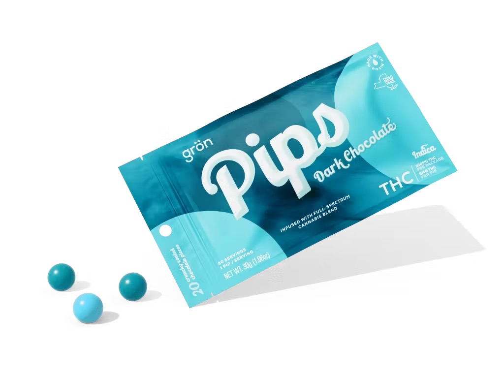 Pips-Dark Chocolate Pips-THC-THC-Indica-100mg