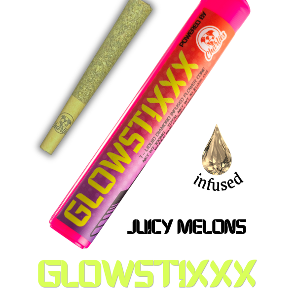GLOWSTIXXX - PREROLL INFUSED - 1G - JUICY MELONS - HYBRID