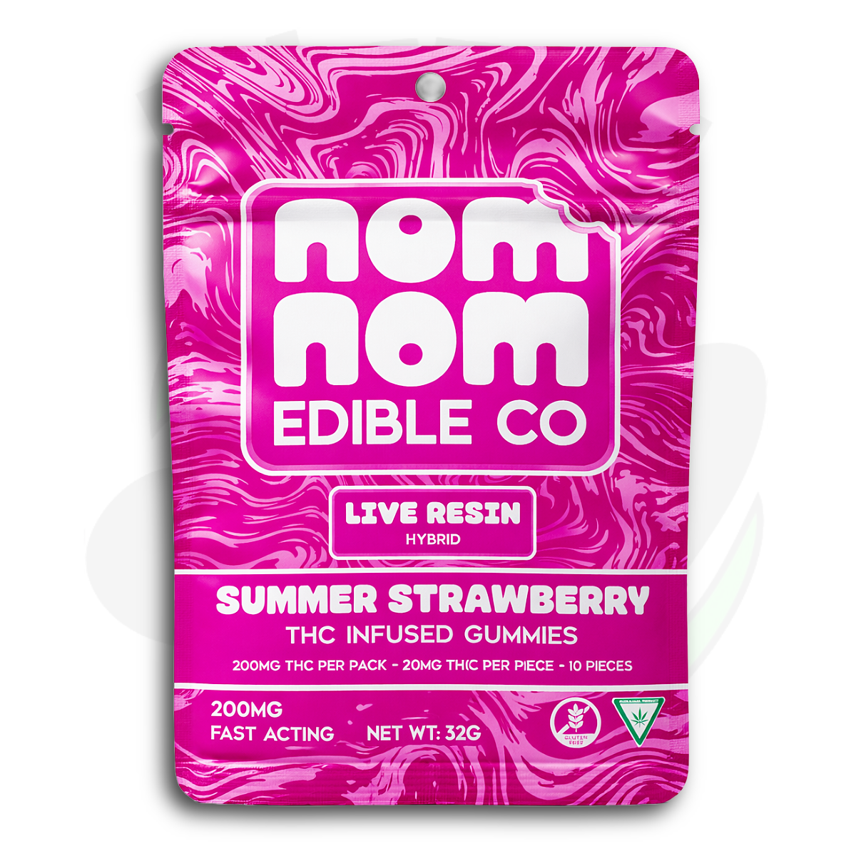 Summer Strawberry | 200mg Live Resin Gummies