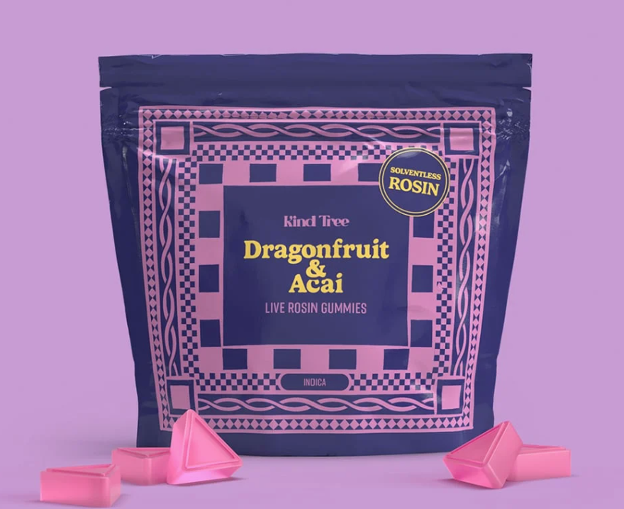 Kind Tree | Dragonfruit & Acai Live Rosin Gummies | 10pk