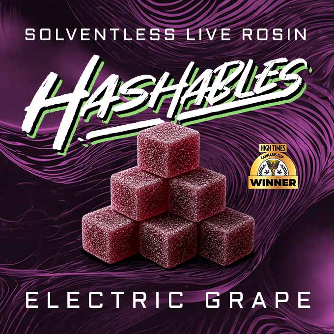 Electric Grape | Hashables | Hash Rosin Gummies (20 Pack)