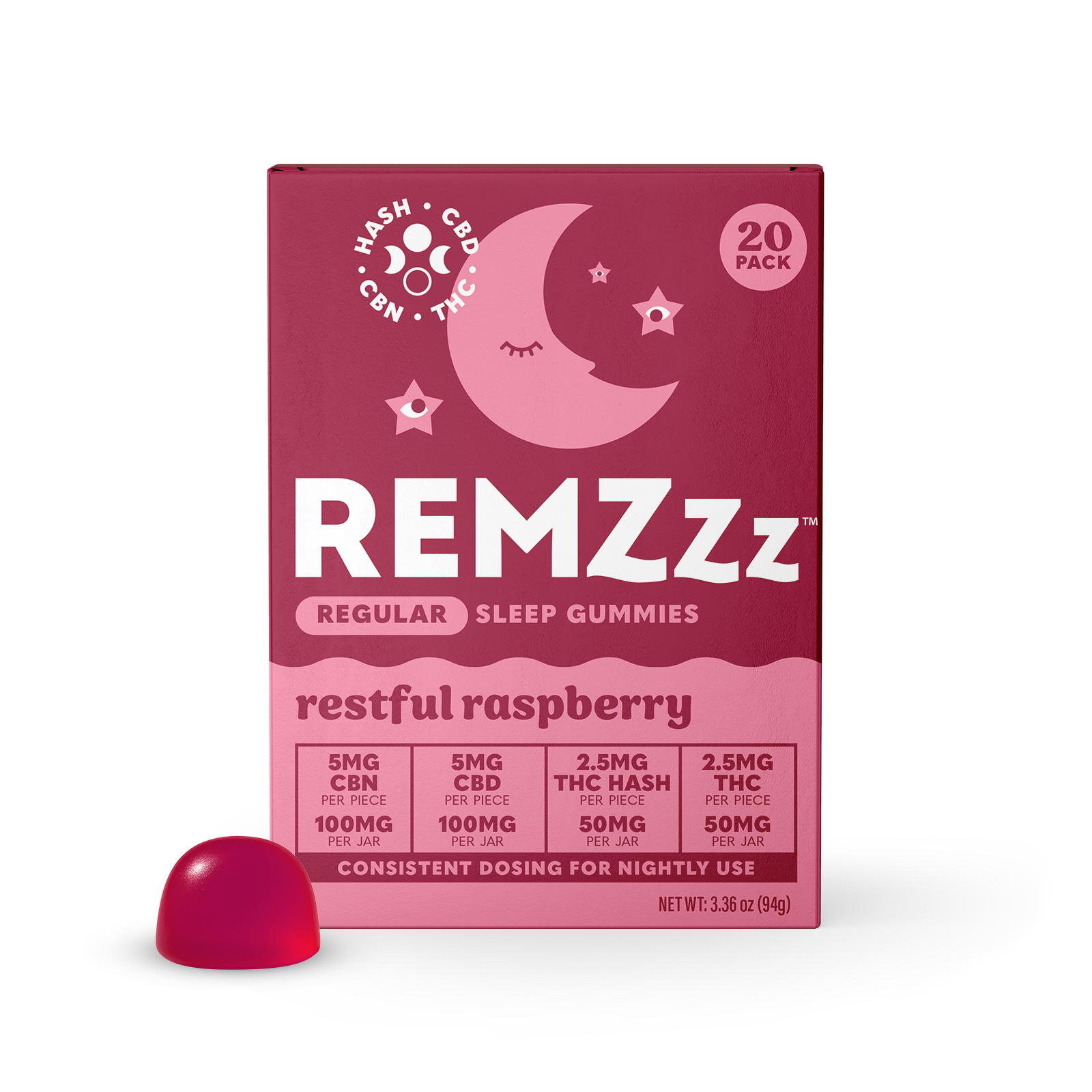 20pk 5mg Thc Restful Raspberry