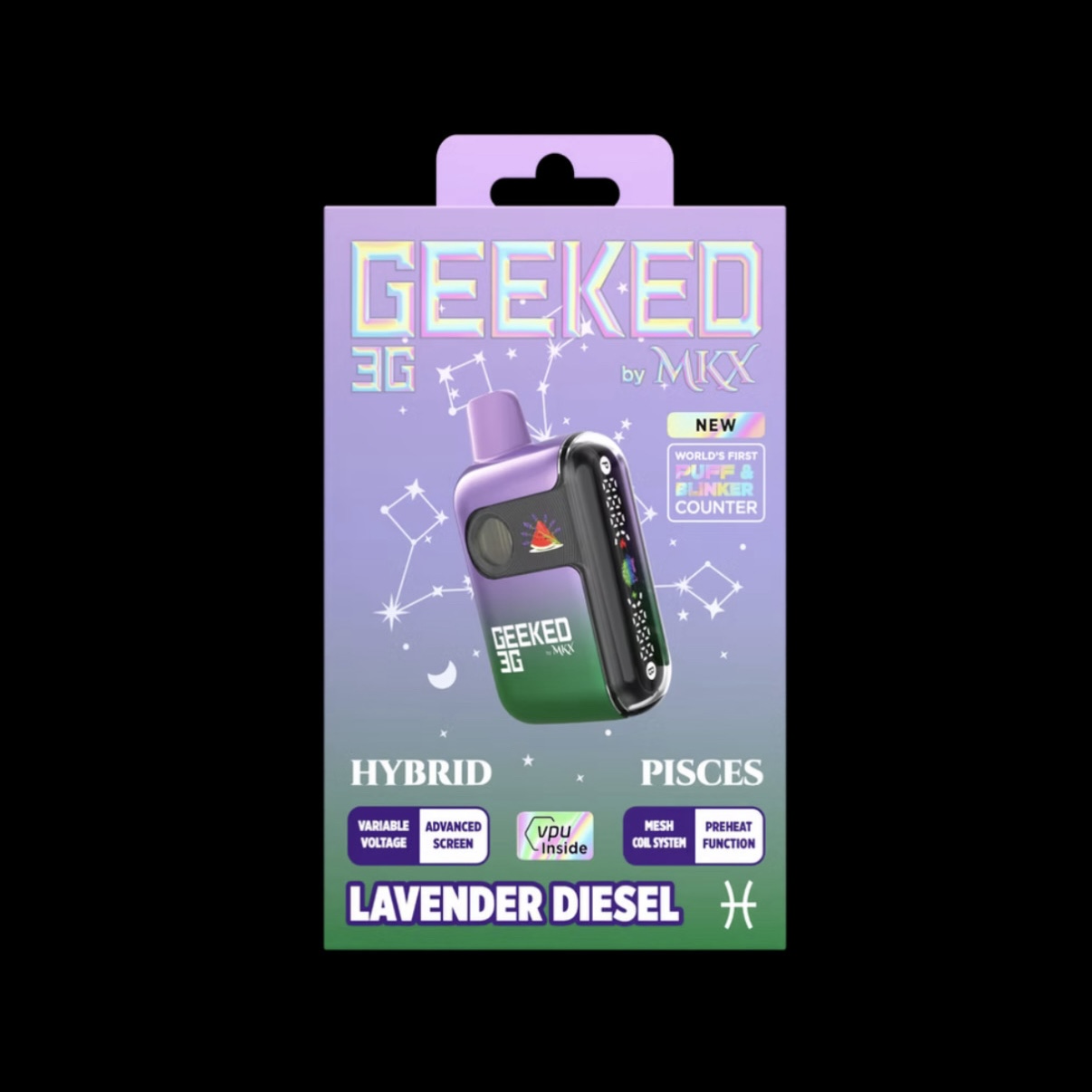 Geeked by MKX Disposable Hybrid Lavender Diesel