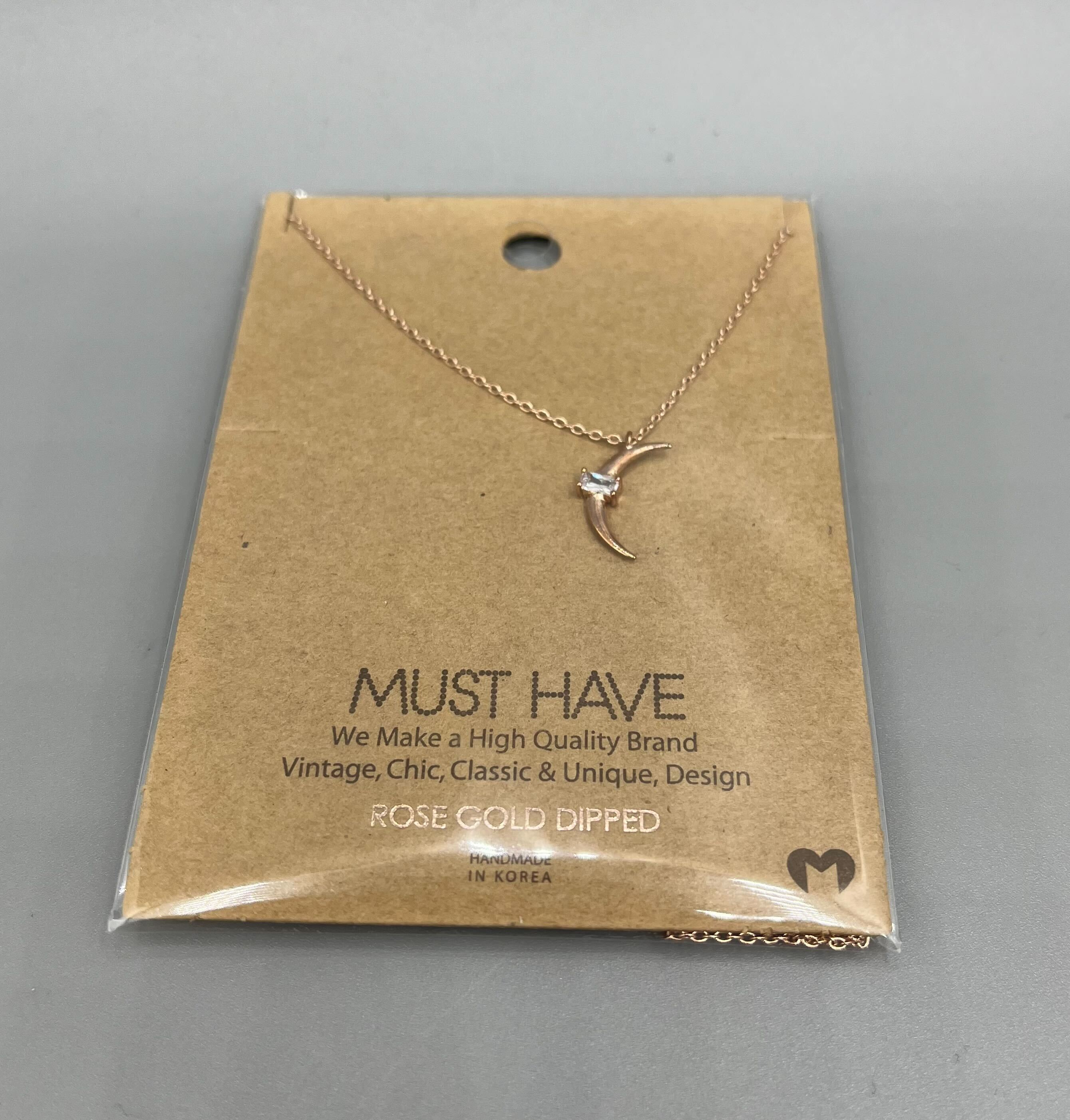 Jewelry Gold Dipped Crescent Moon