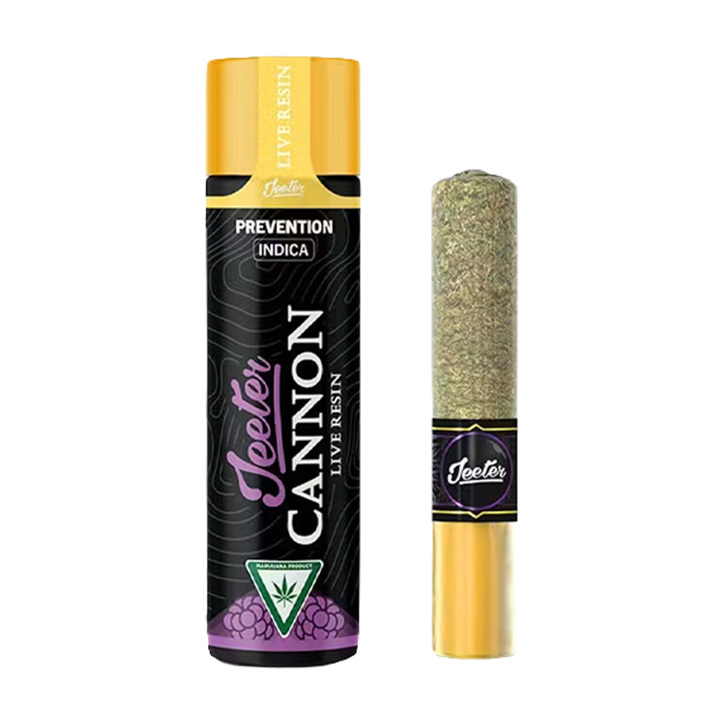 Jeeter Cannon | 1.3g Infused Live Resin Preroll | Prevention