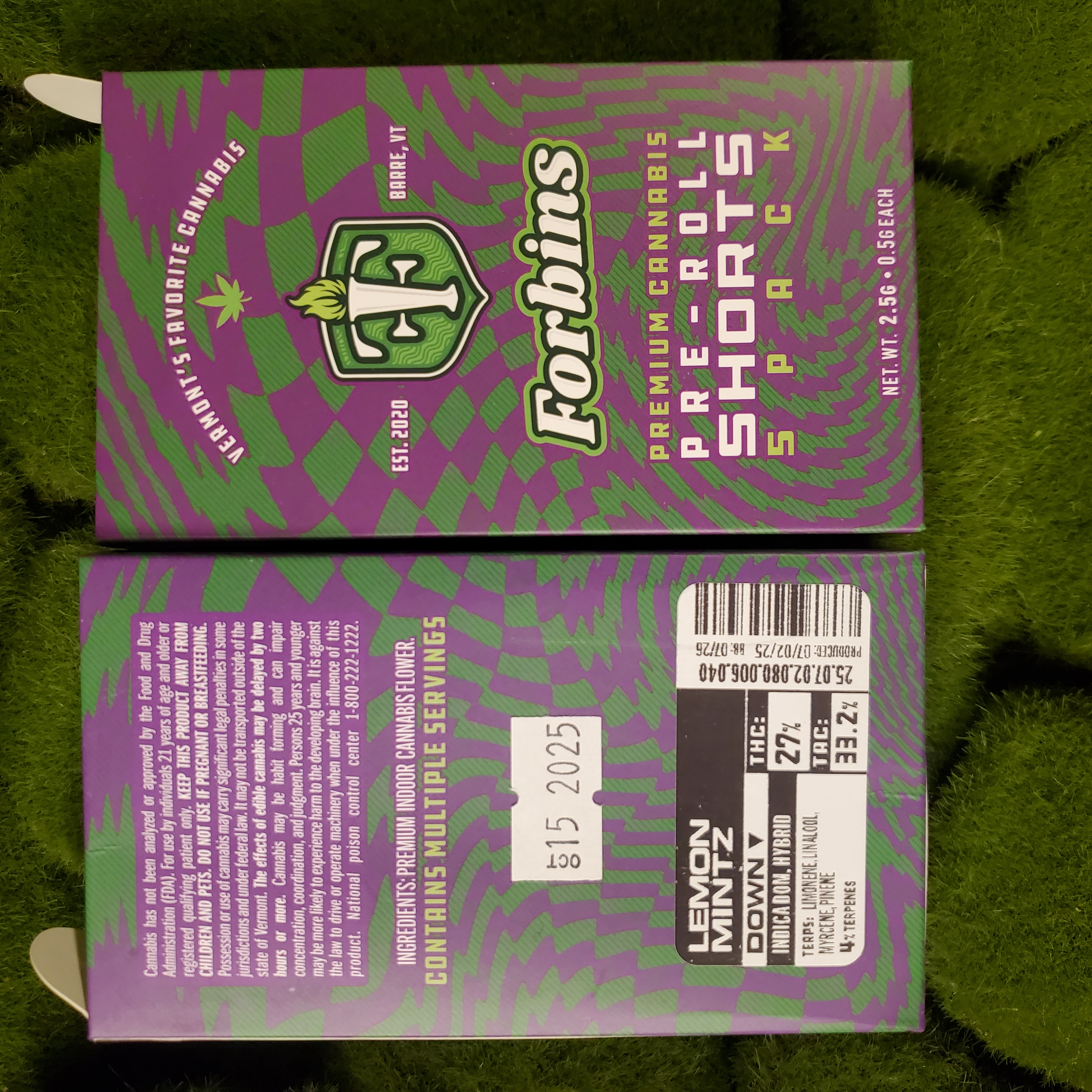 Pre Roll 5 Pack | Lemon Mints
