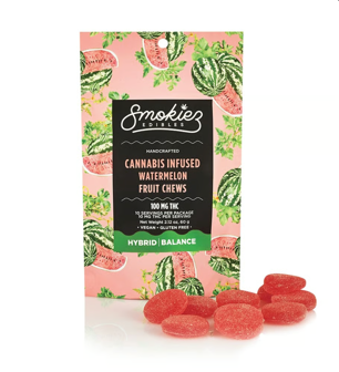 Watermelon | Hybrid Fruit Chews 10pk 100mg THC