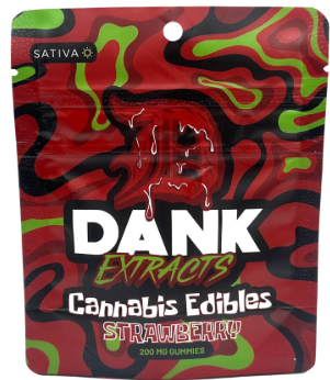 Dank Extracts | 200mg Gummies | Strawberry
