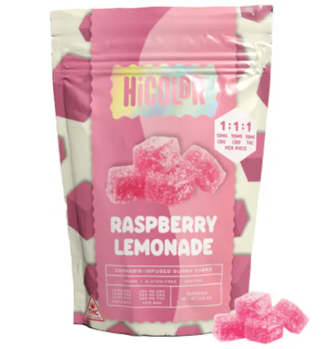 Gummies (100mg) Raspberry Lemonade 1:1:1 10ct