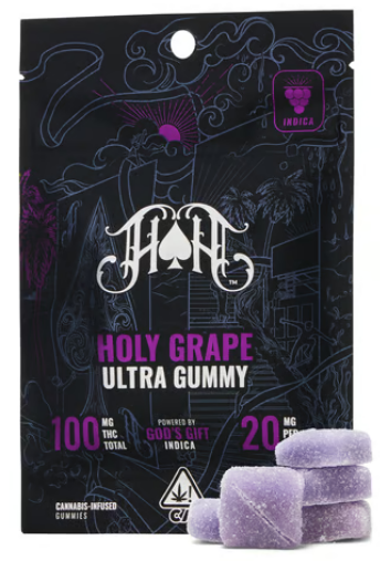 100mg THC Ultra Gummy Pack: Holy Grape [I]