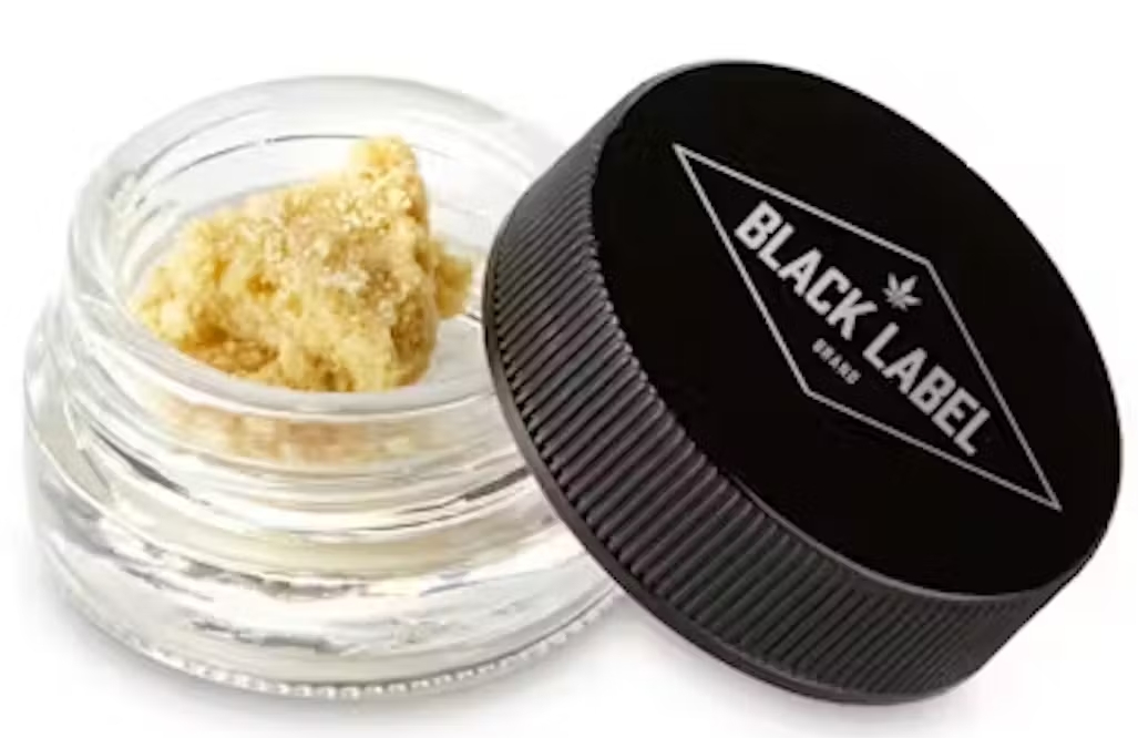 Black Label Concentrate 1g Cured Resin- Glitter Bomb (Crumble)