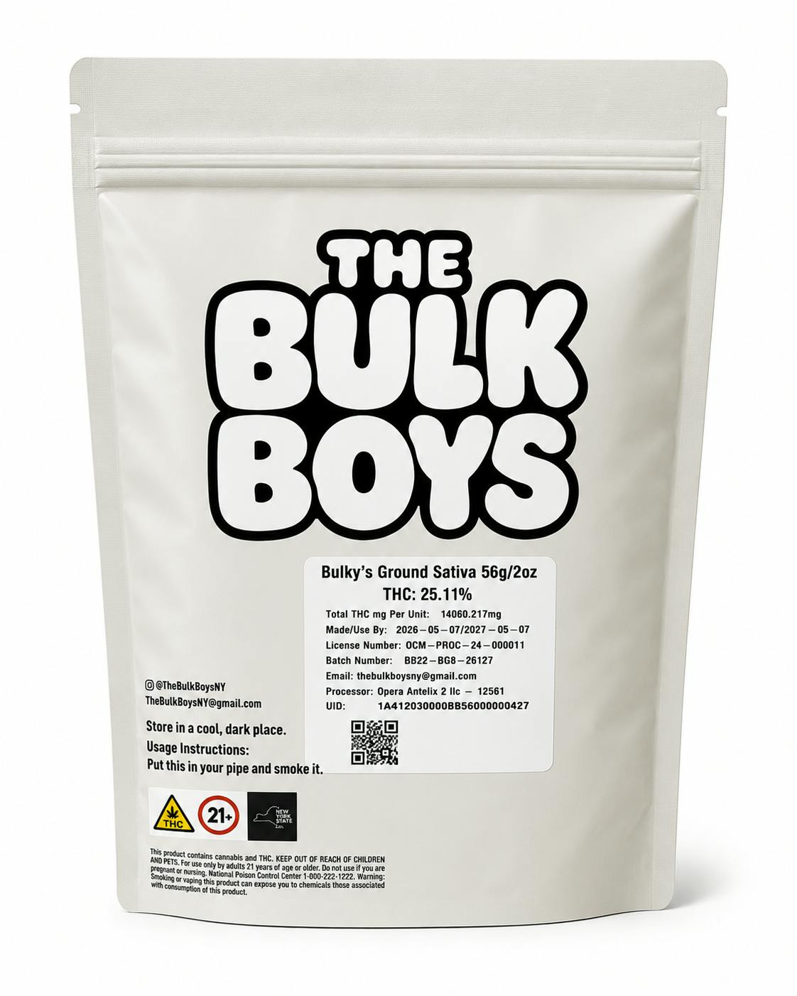 The Bulk Boys | Bulky's Pre Ground Flower | 56g