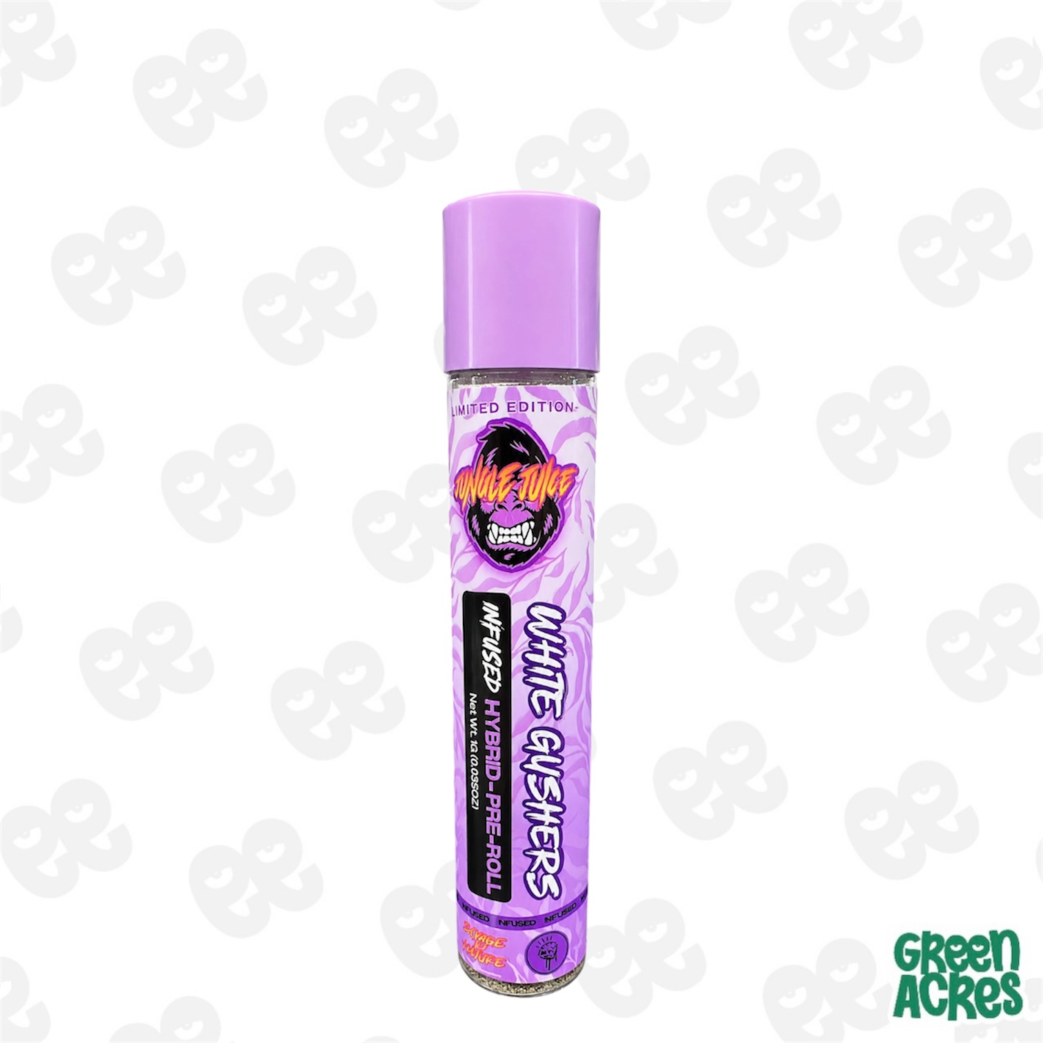 Jungle Juice: White Gushers 1G Infused Tarantula Pre-Roll