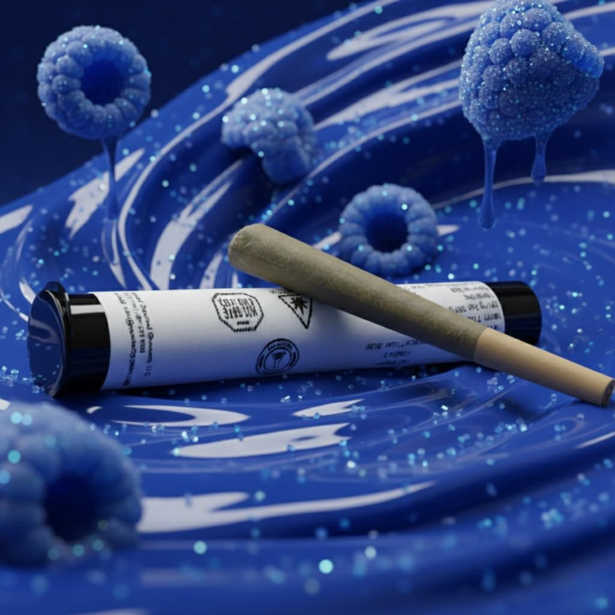 Infused Pre Roll Blue Razz