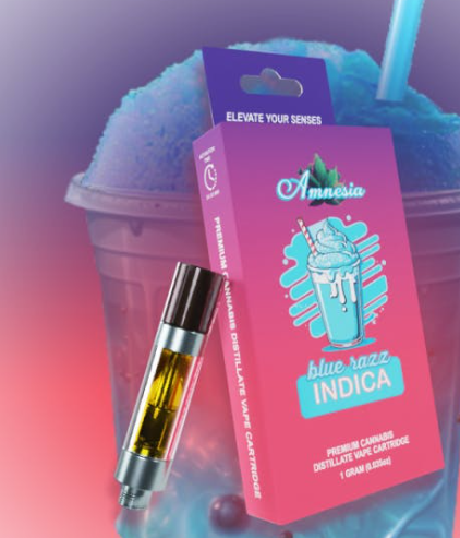 Amnesia: Blue Razz 1g Cart (I)