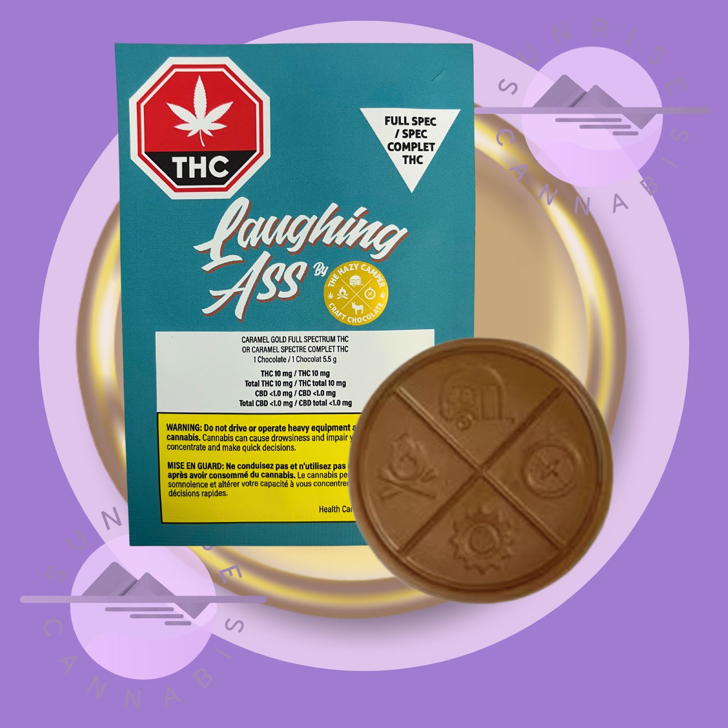 Laughing Ass : Caramel Gold Full Spectrum Thc Chocolate
