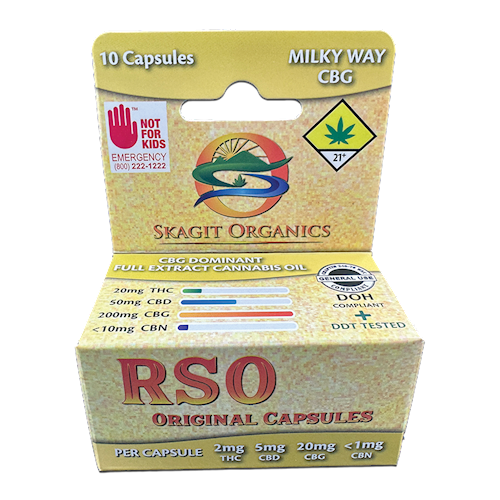 Milky Way 10:1 CBG RSO Capsules | 220mg (DOH)