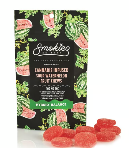 Sour Watermelon - Hybrid - Fruit Chews - 100mg (10pk)