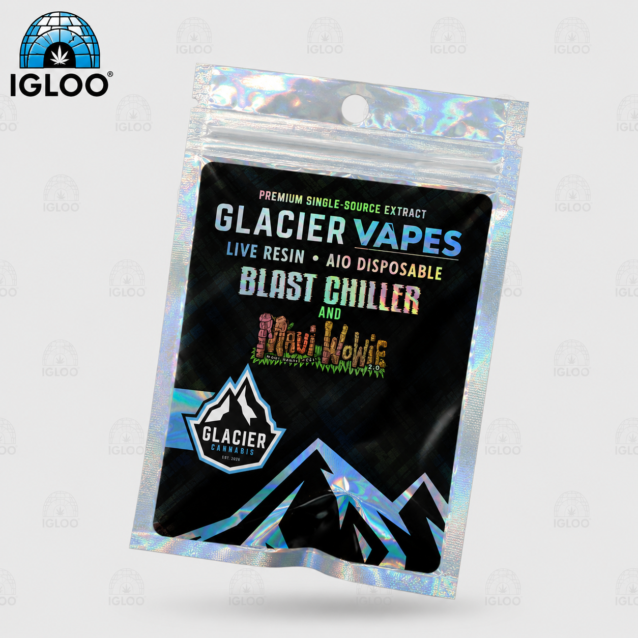 Glacier | Live Resin AIO Disposable | Blast Chiller x Maui Wowie (1g)