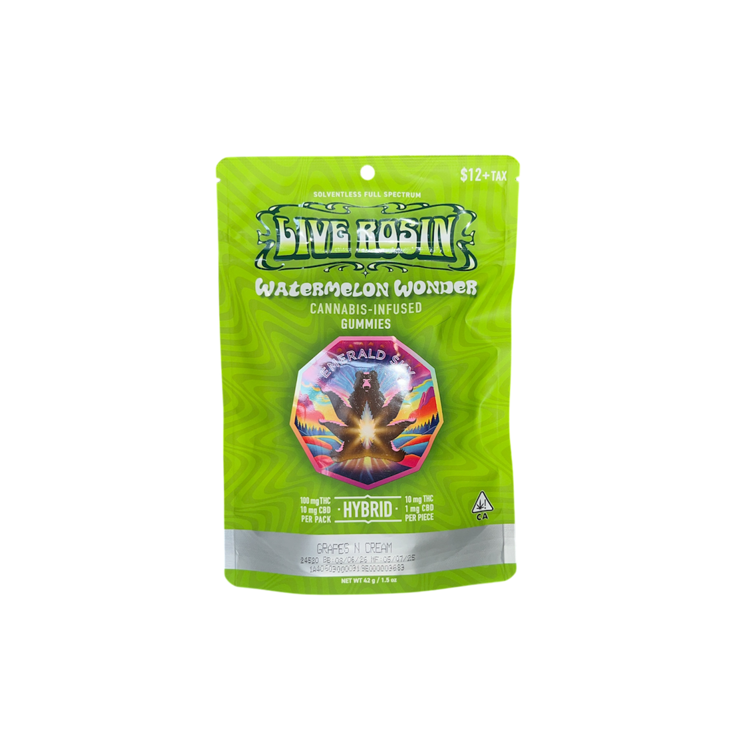 Watermelon Wonder Hybrid Live Rosin Gummies
