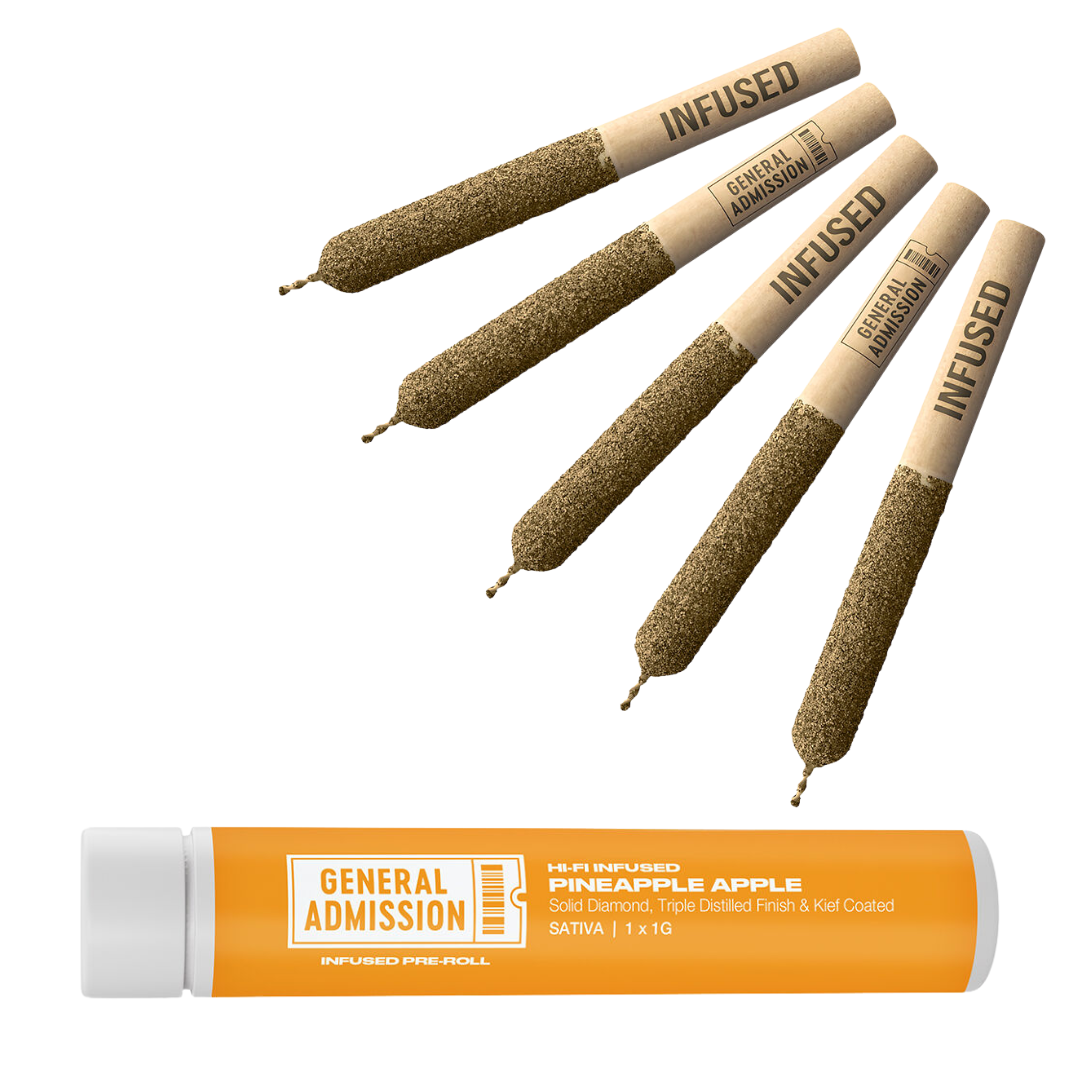 General Admission Pineapple Apple Hi-Fi Infused Pre-Roll - 5 x .5g