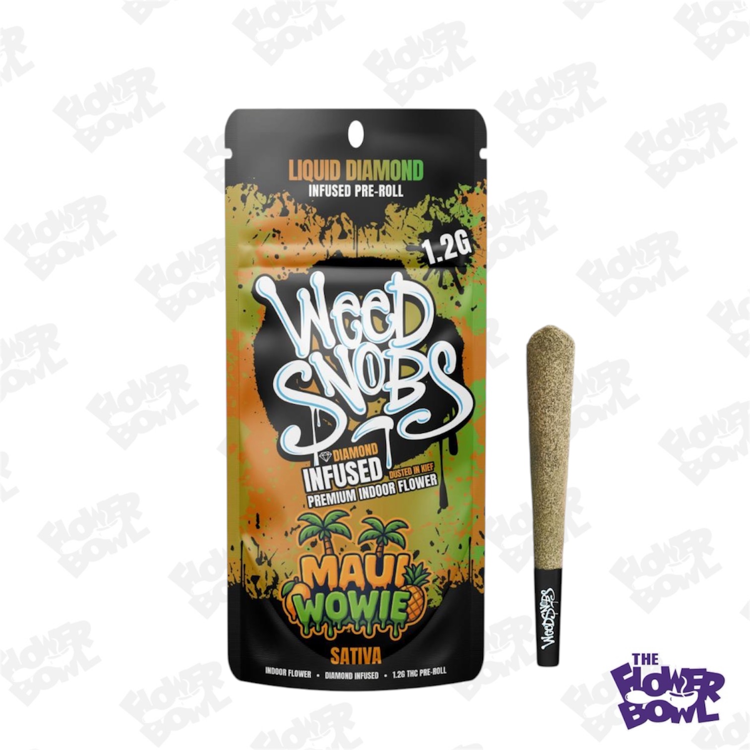 Weed Snobs: Maui Wowie 1.2g Liquid Diamonds Infused Prerolls (S)