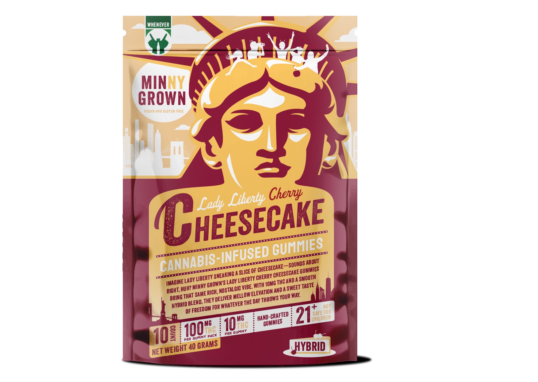 Lady Liberty Cherry Cheesecake | Gummies | 10pk | 100mg
