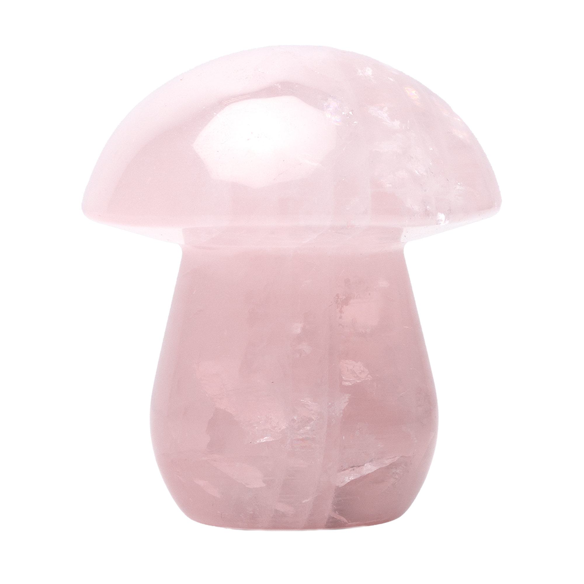 Gemstone Shroom Pipe | Rose Quartz
