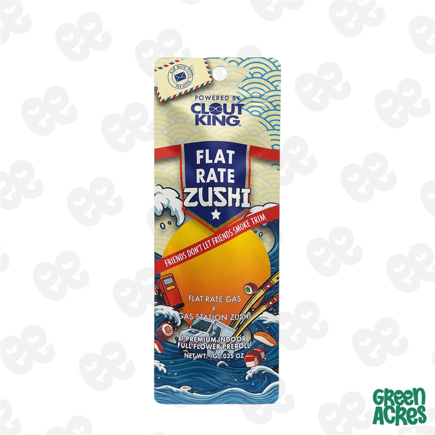 Clout King: Flat Rate Zushi 1G Preroll