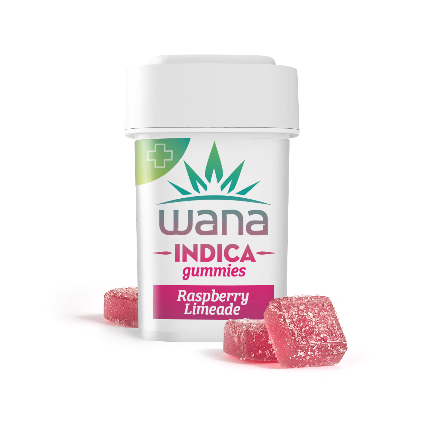 Classic Raspberry Limeade Indica Gummies (Medical High Dose) [20-Pack] | 1000mg