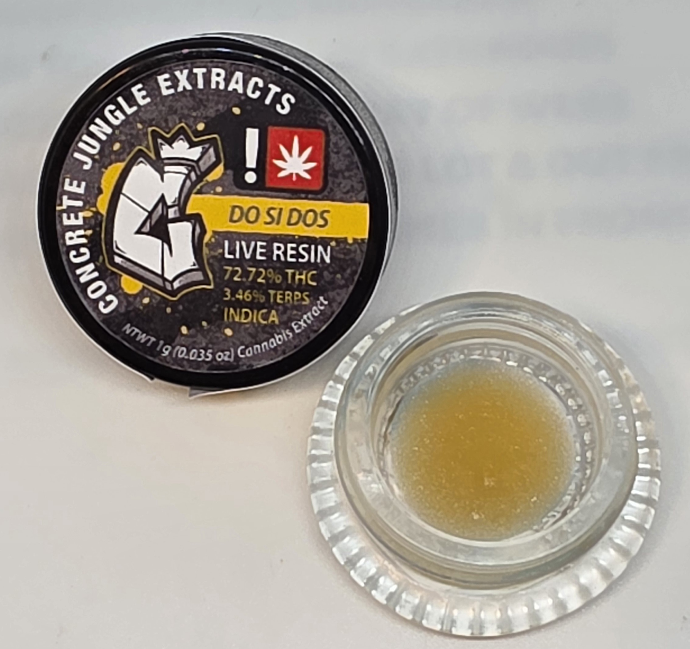 CONCRETE JUNGLE - EXTRACT - LIVE RESIN - 1G - INDICA - DO SI DOS