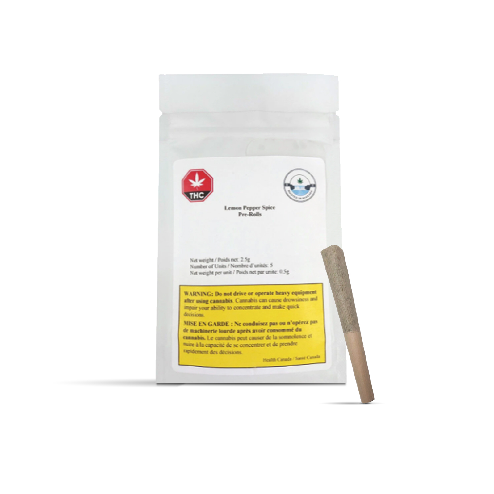 Lemon Pepper Spice Pre-Roll 5-Pack | 2.5g