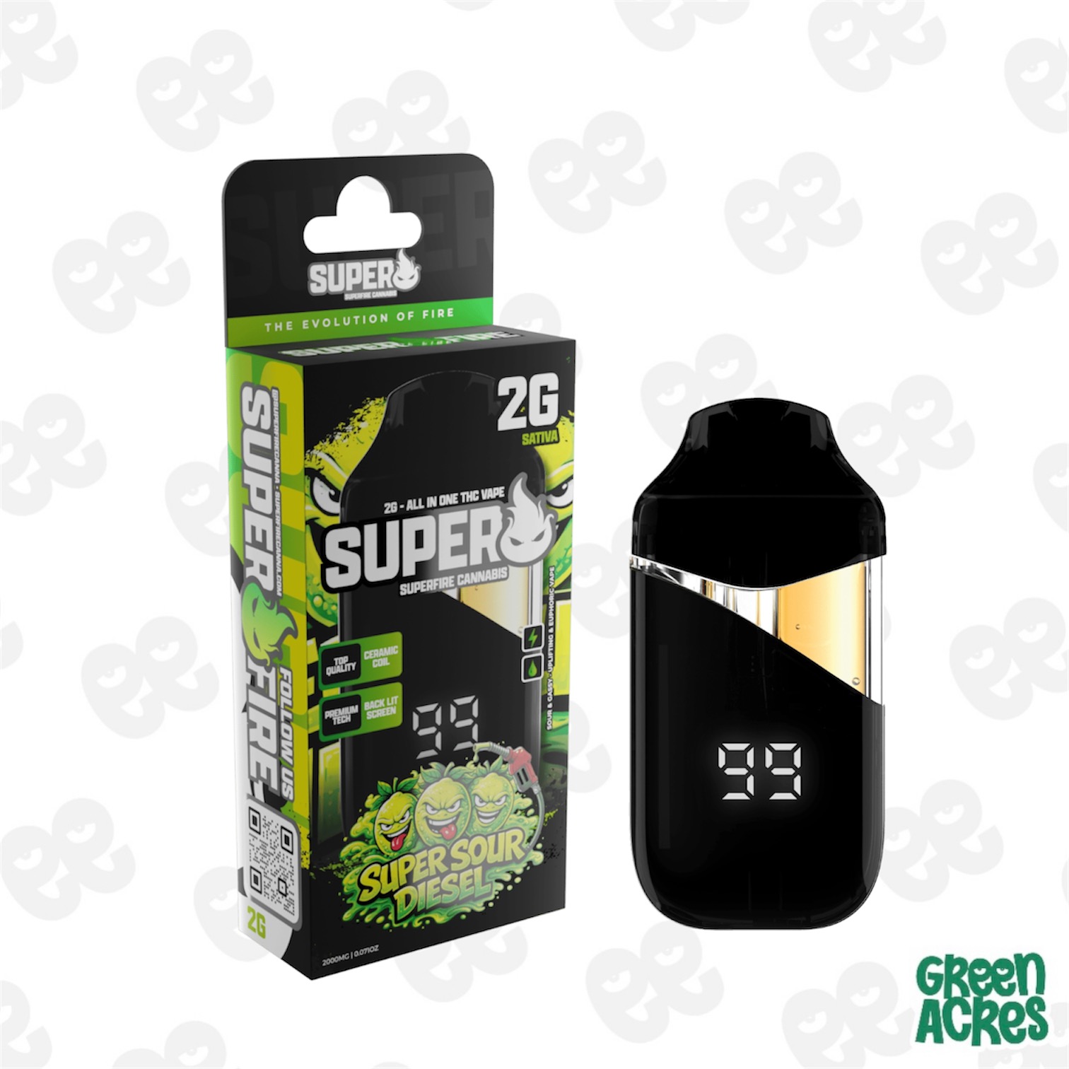 Superfire: Super Sour Diesel 2G Vape Disposable