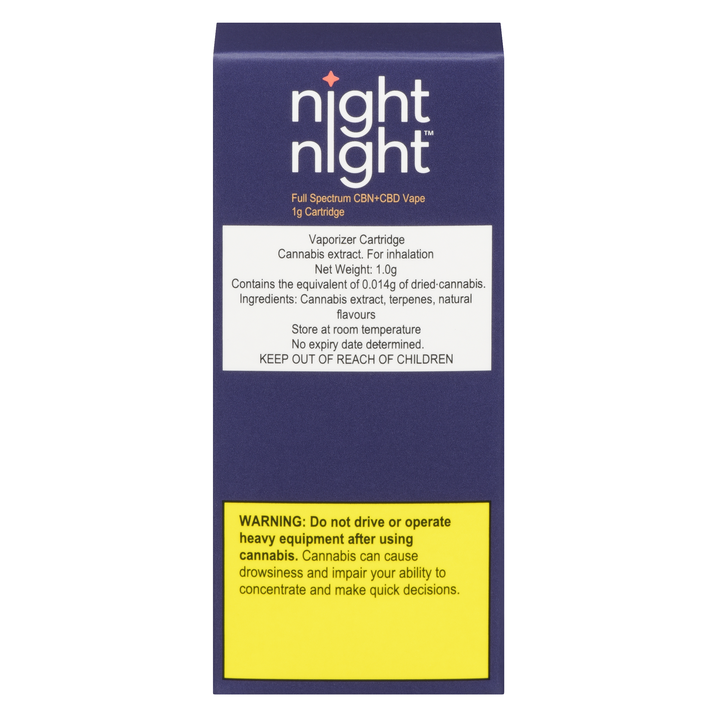 NightNight - Full Spectrum CBN+CBD 510 Thread Cartridge