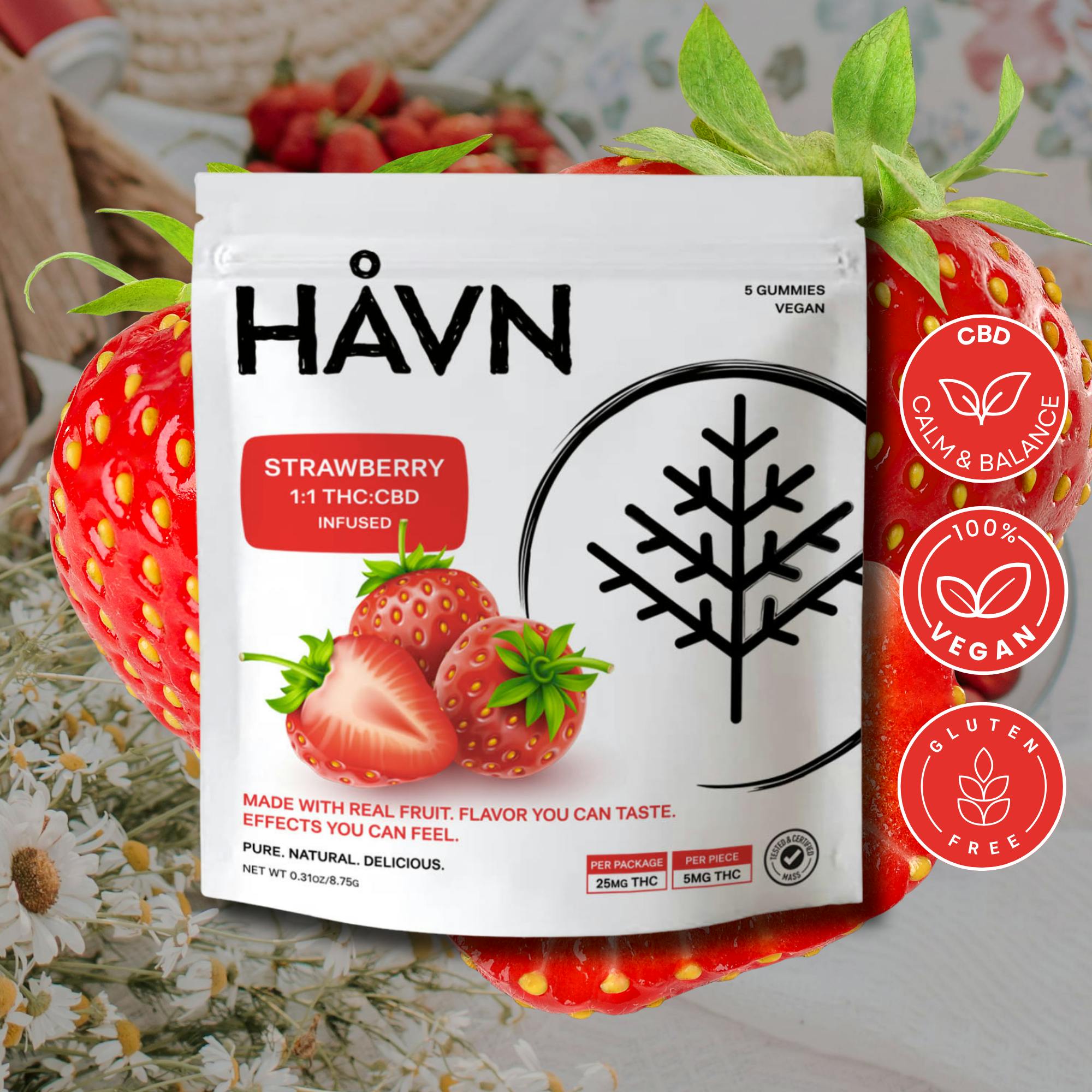Strawberry - 25mg gummies