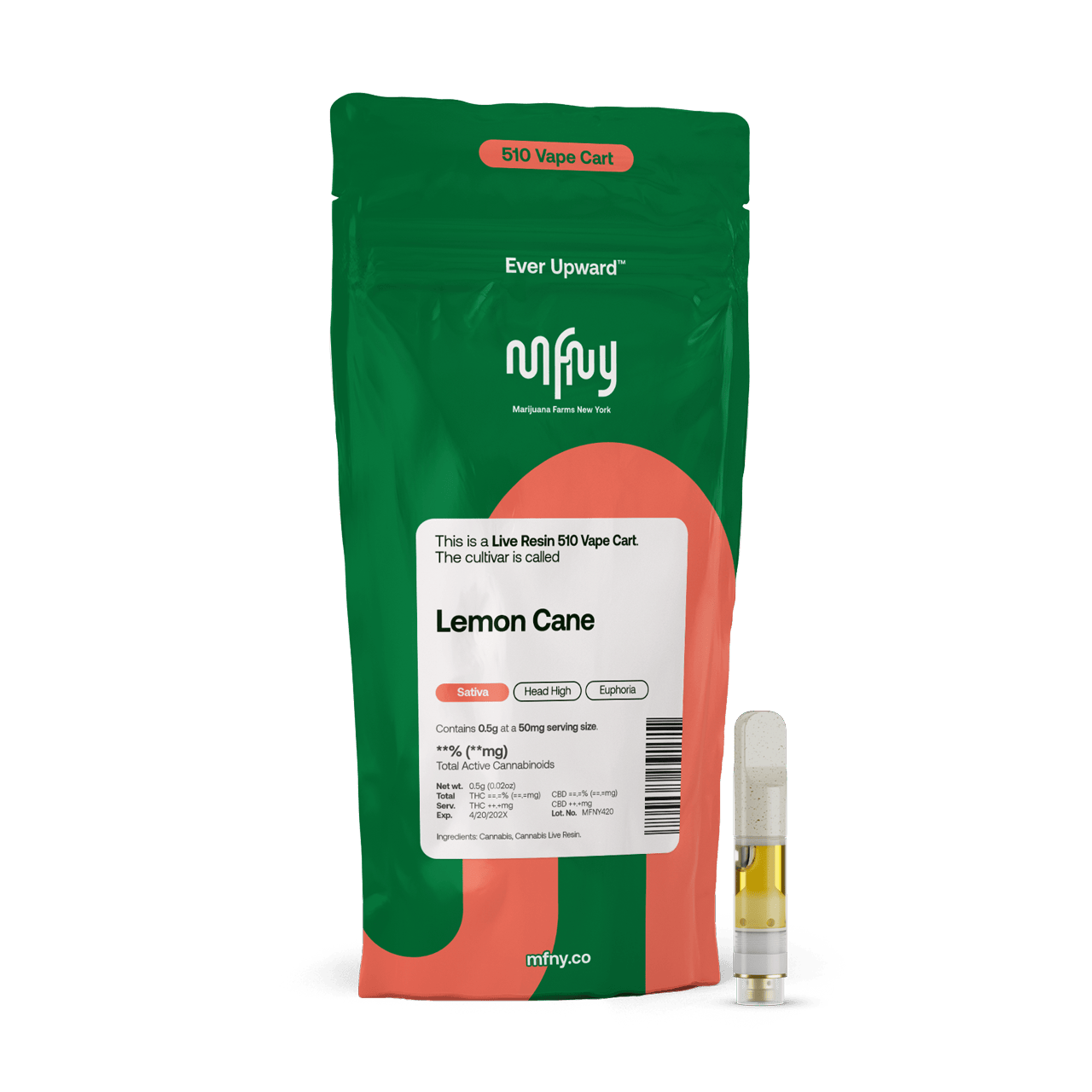 Lemon Cane Live Resin 510 Cart | .5g