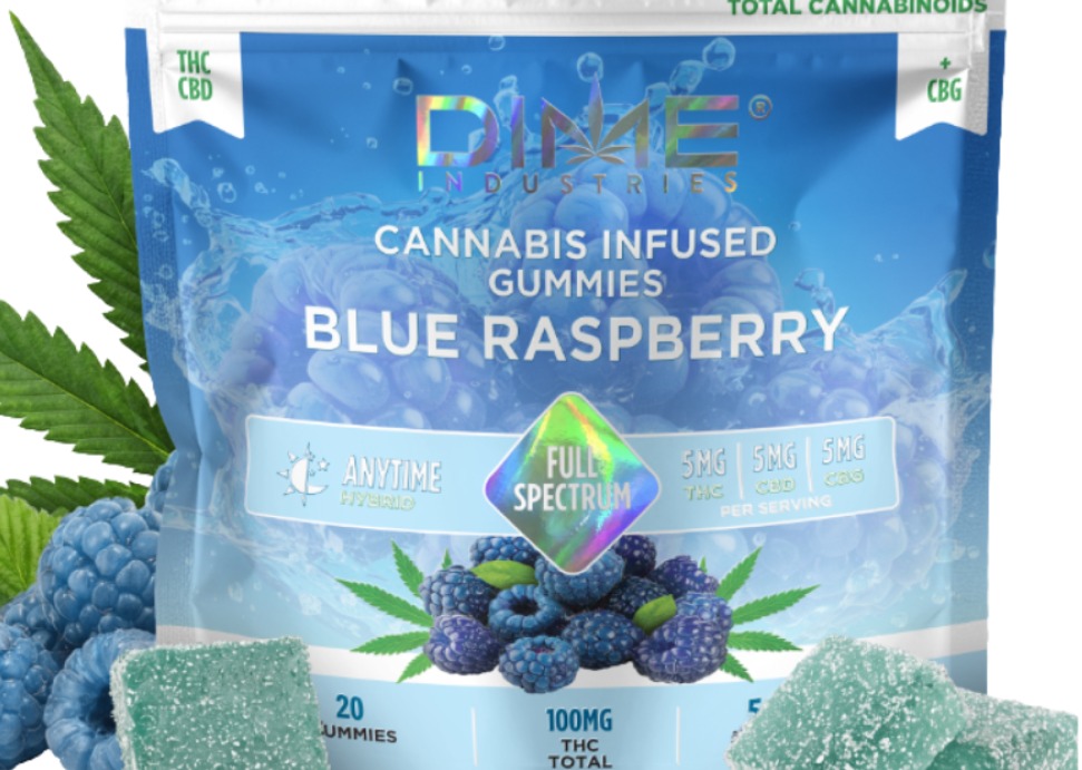 Blue Raspberry (H) 1:1:1 THC:CBG:CBD Gummies (100mg)
