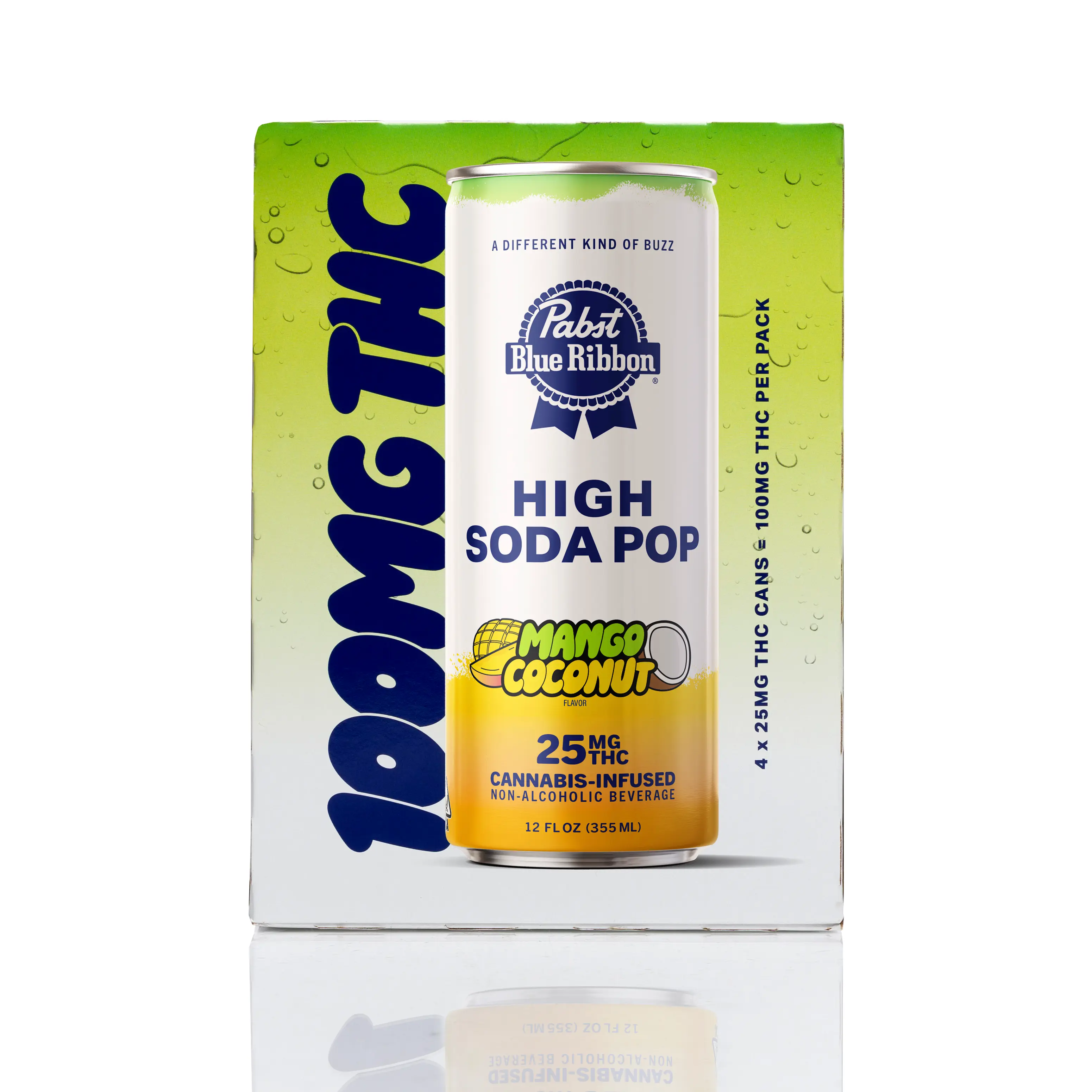 PBR - Mango Coconut - InfusedSoda - 4pk/100mg