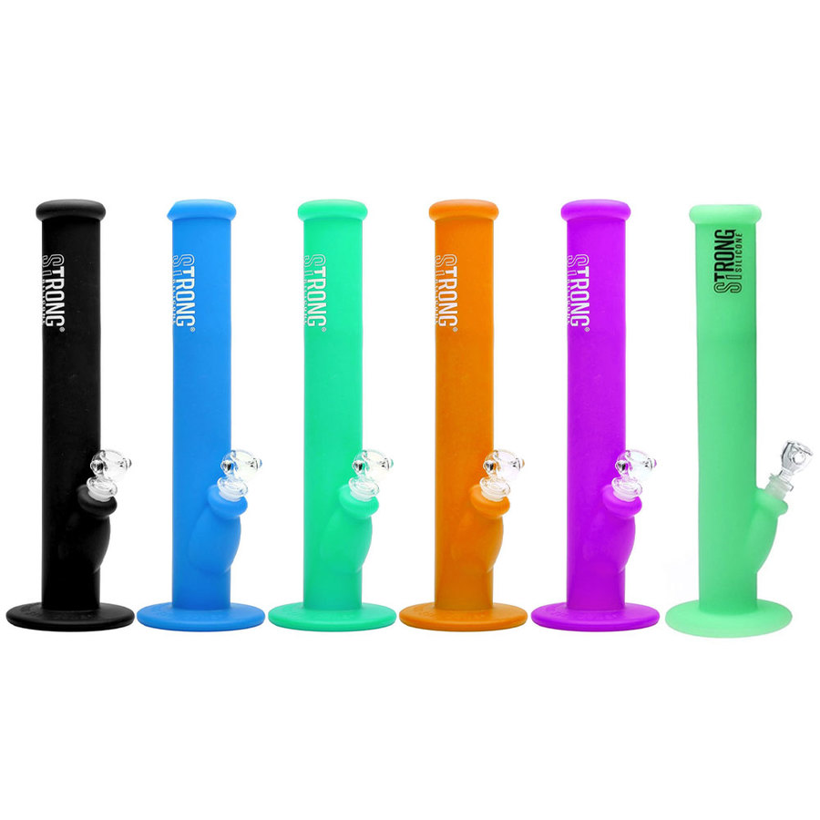 Strong - 14" Silicone Water Pipe Glow