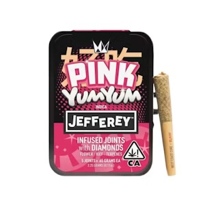 WEST COAST CURE - INFUSED PREROLL - 5 PACK - (JEFFEREY) - 3.25G - INDICA - PINK YUM YUM