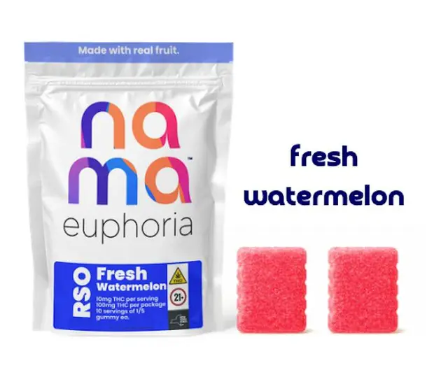 Nama Euphoria - Fresh Watermelon - 100mg - RSO Edibles