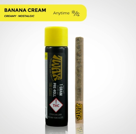 TWAX Pre-Roll 1pk/1g Infused- Banana Cream