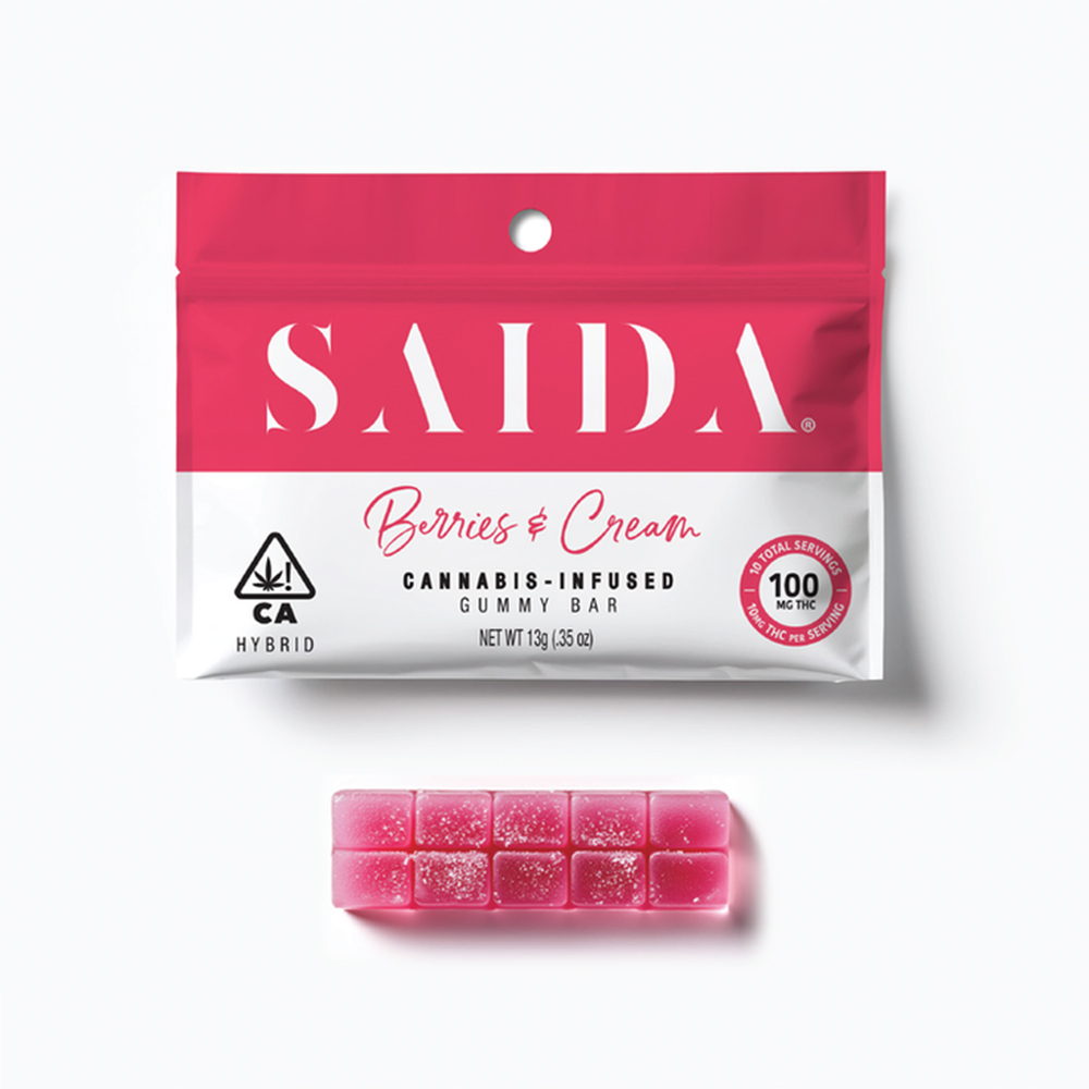 EDIBLE (GUMMY BAR) 100MG - HYBRID - BERRIES & CREAM