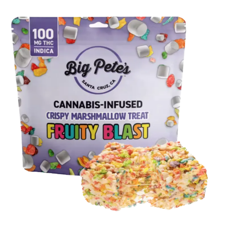 Big Pete's Fruity Blast Crispy Marshmallow Treat Indica 100mg